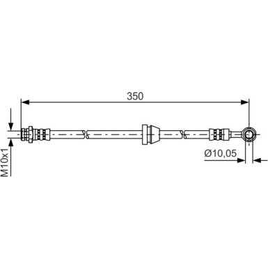 BOSCH | Bremsschlauch | 1 987 481 388
