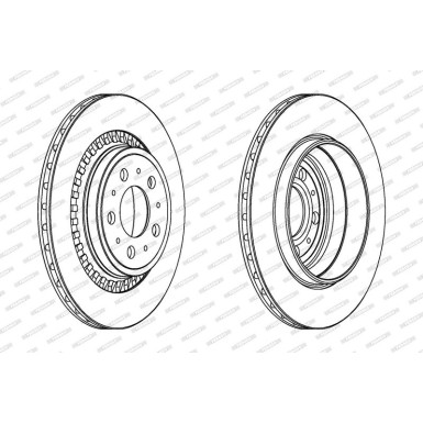 Ferodo | Bremsscheibe | DDF1551C