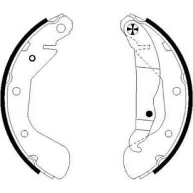 91058200 Bremsbackensatz