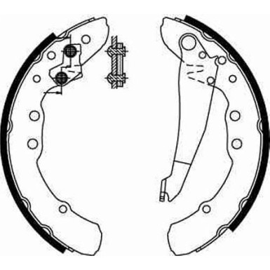 GS8544 Bremsbackensatz