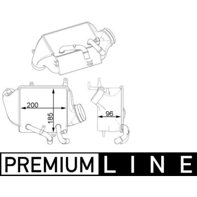 Mahle | Ladeluftkühler | CI 156 000P