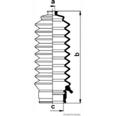 J4104001 Faltenbalgsatz, Lenkung