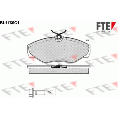 9010350 Bremsbelagsatz, Scheibenbremse