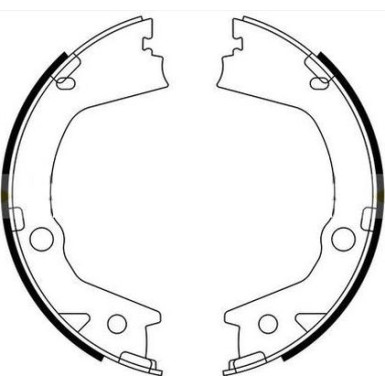 8DA 355 051-281 Bremsbackensatz, Feststellbremse
