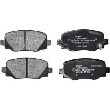 Delphi Bremsbelagsatz, Scheibenbremse LP3194