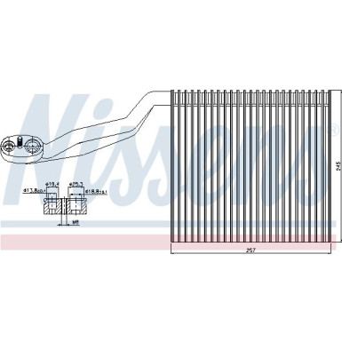 Nissens | Verdampfer, Klimaanlage | 92294
