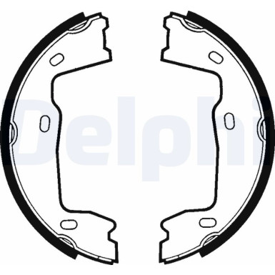 LS1381 Bremsbackensatz, Feststellbremse