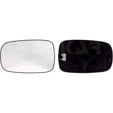 2 x ALKAR Spiegelglas, Außenspiegel | 6433228
