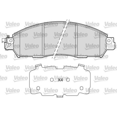601680 Bremsbelagsatz, Scheibenbremse