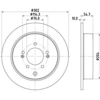 Hella | Bremsscheibe | 8DD 355 126-911