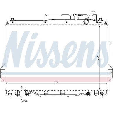 Nissens | Kühler, Motorkühlung | 67527