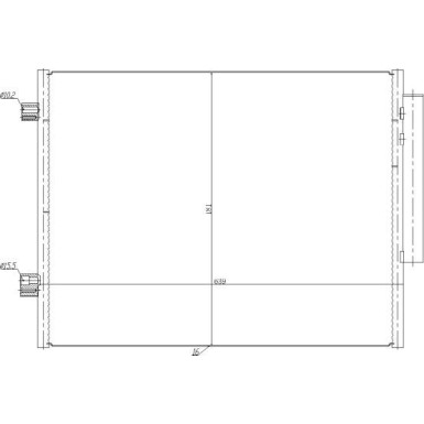 350458 Kondensator, Klimaanlage EASY FIT