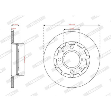 Ferodo | Bremsscheibe | DDF2985C Ferodo | Bremsscheibe | DDF2985C