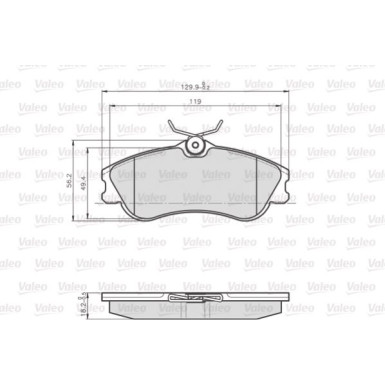 873124 Bremsbelagsatz, Scheibenbremse OPTIPACK for LCV