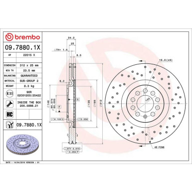 Brembo | Bremsscheibe | 09.7880.1X