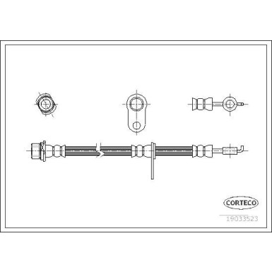 Corteco | Bremsschlauch | 19033523