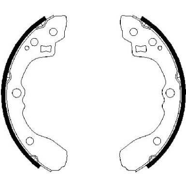 0 986 487 687 Bremsbackensatz