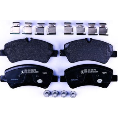 Hella | Bremsbelagsatz, Scheibenbremse | 8DB 355 020-721