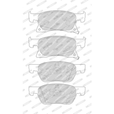 Ferodo Bremsbelagsatz, Scheibenbremse PREMIER ECO FRICTION FDB4933