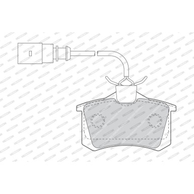 Ferodo | Bremsbelagsatz, Scheibenbremse | FDB1481
