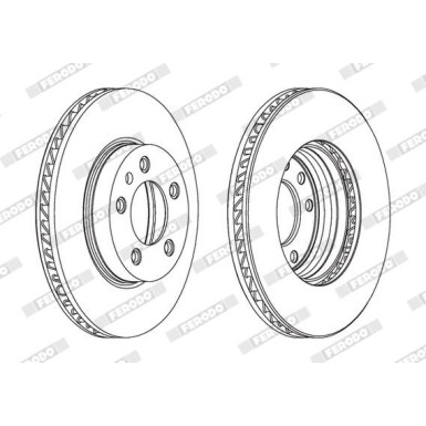 Ferodo | Bremsscheibe | DDF1591LC-1 Ferodo | Bremsscheibe | DDF1591LC-1