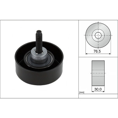 532 0458 10 Umlenk-/Führungsrolle, Keilrippenriemen