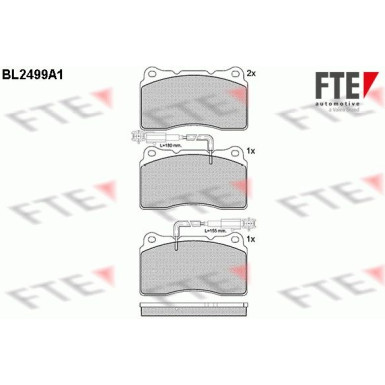 FTE | Bremsbelagsatz, Scheibenbremse | 9010766