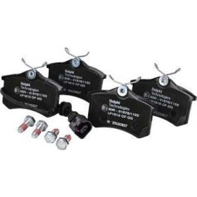 Delphi Bremsbelagsatz, Scheibenbremse LP1815 Delphi Bremsbelagsatz, Scheibenbremse LP1815