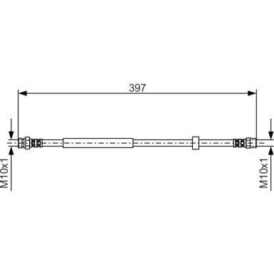 BOSCH | Bremsschlauch | 1 987 476 714