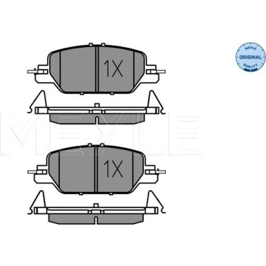 Meyle Bremsbelagsatz, Scheibenbremse MEYLE-ORIGINAL: True to OE 025 228 5216