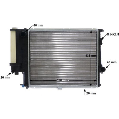 CR 244 001S Kühler, Motorkühlung BEHR