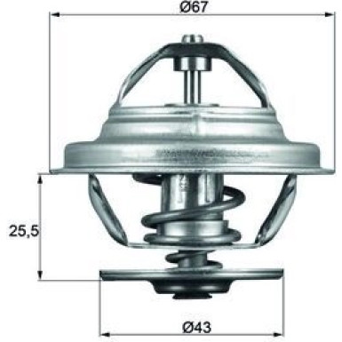 Mahle | Thermostat, Kühlmittel | TX 56 71
