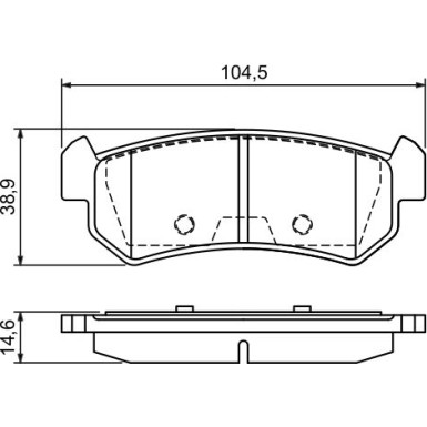 0 986 494 133 Bremsbelagsatz, Scheibenbremse