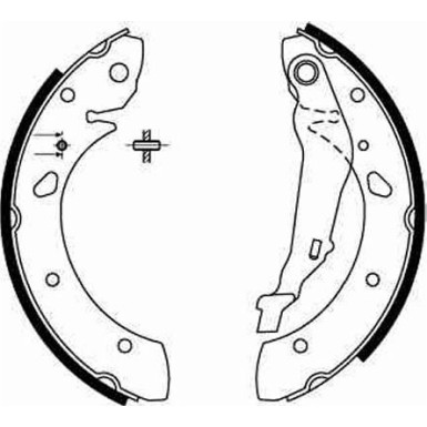 GS8632 Bremsbackensatz