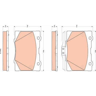 GDB3498 Bremsbelagsatz, Scheibenbremse GDB3498 Bremsbelagsatz, Scheibenbremse