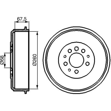 0 986 477 046 Bremstrommel