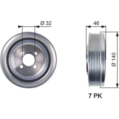 TVD1078 Riemenscheibe, Kurbelwelle DriveAlign™