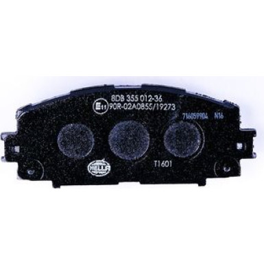 Hella | Bremsbelagsatz, Scheibenbremse | 8DB 355 012-361