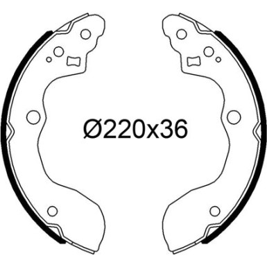 Valeo | Bremsbackensatz | 564300