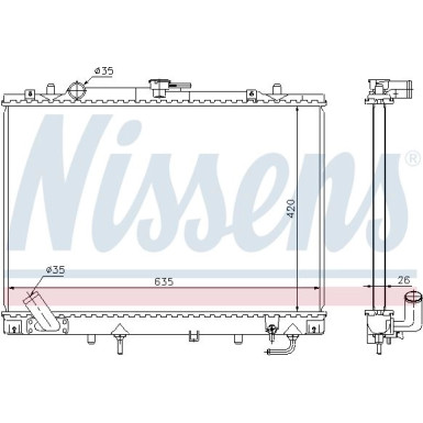 68154 Kühler, Motorkühlung 68154 Kühler, Motorkühlung