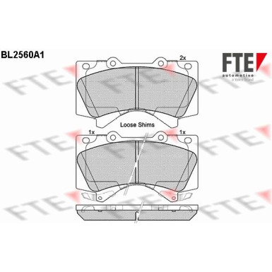 9010812 Bremsbelagsatz, Scheibenbremse