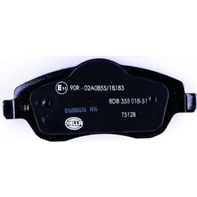 Hella | Bremsbelagsatz, Scheibenbremse | 8DB 355 018-511