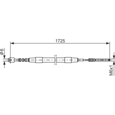 1 987 477 065 Seilzug, Feststellbremse 1 987 477 065 Seilzug, Feststellbremse