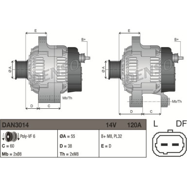 Denso | Generator | DAN517