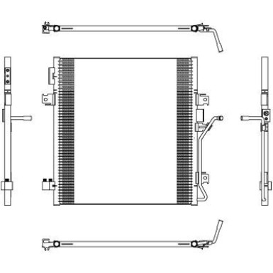 350188 Kondensator, Klimaanlage EASY FIT