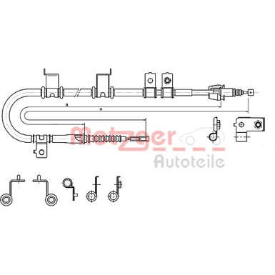 17.2575 Seilzug, Feststellbremse 17.2575 Seilzug, Feststellbremse