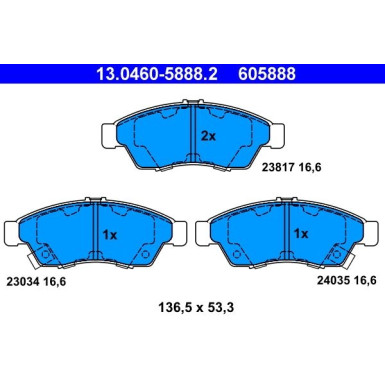 Bremsensatz, Scheibenbremse