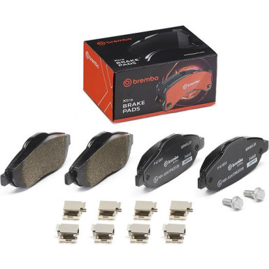 Brembo Bremsbelagsatz, Scheibenbremse XTRA LINE P 61 101X