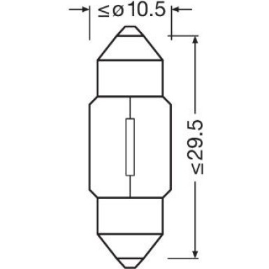 Osram | Glühlampe, Innenraumleuchte | 6438-02B