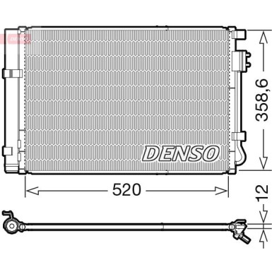 Denso | Kondensator, Klimaanlage | DCN41011